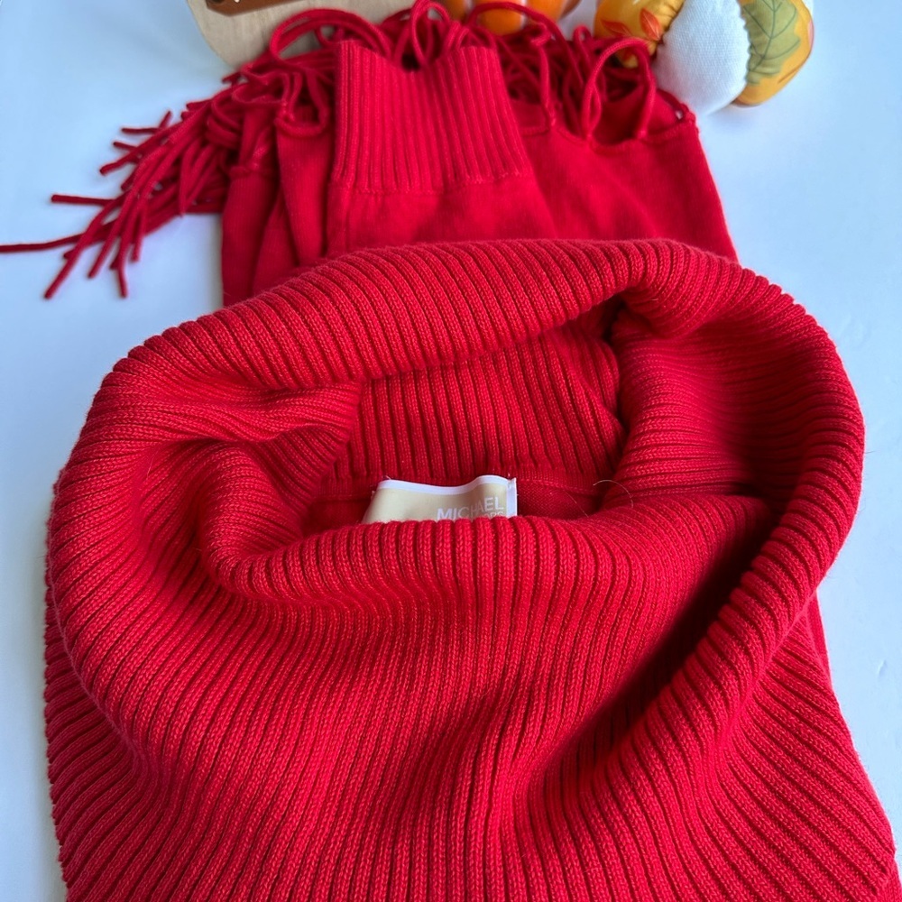 Michael MichaelKors Red Turtle neck sweater Size M - Picture 6 of 16